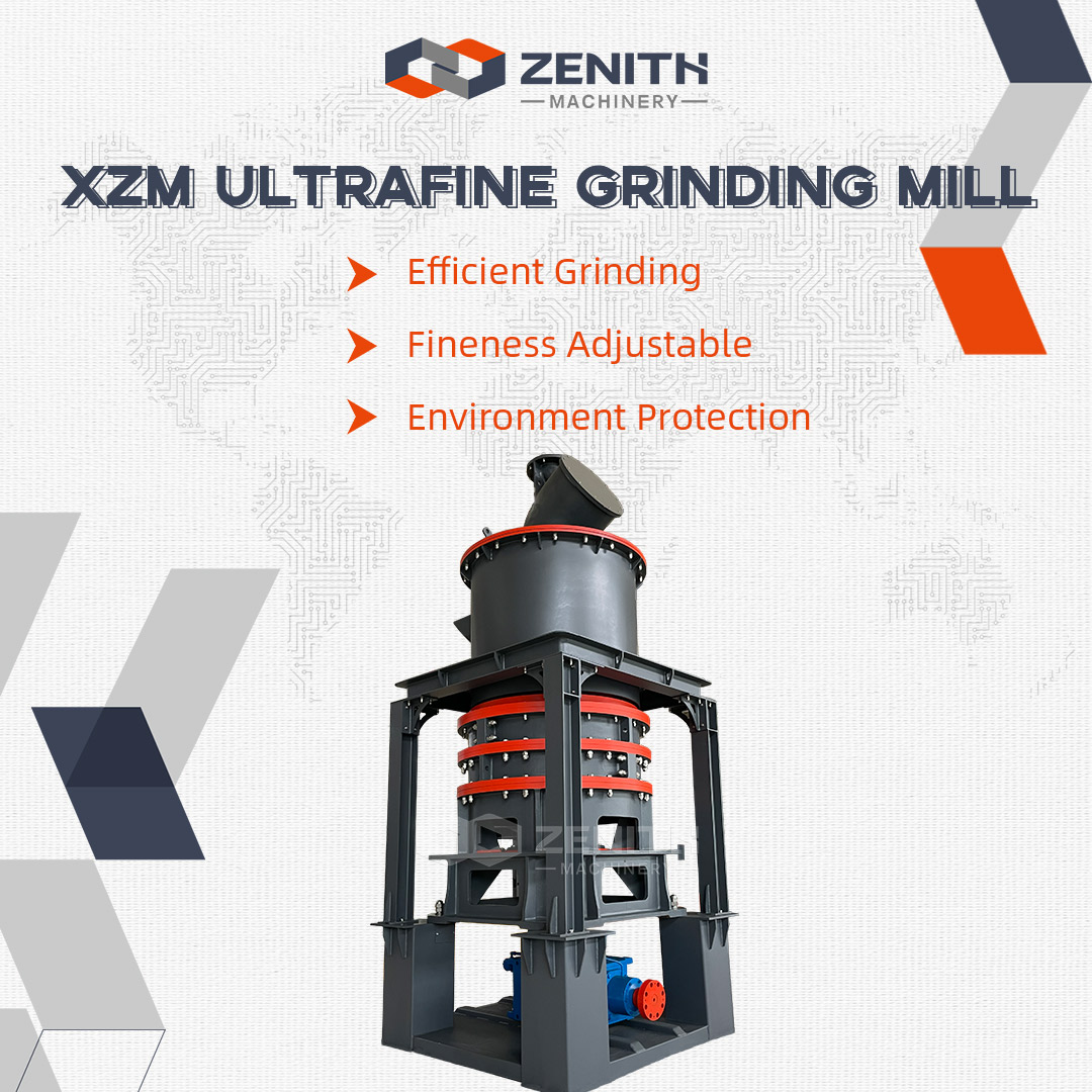 XZM900 Ultrafine Grinding Mill overview showing compact design and high-efficiency classifier